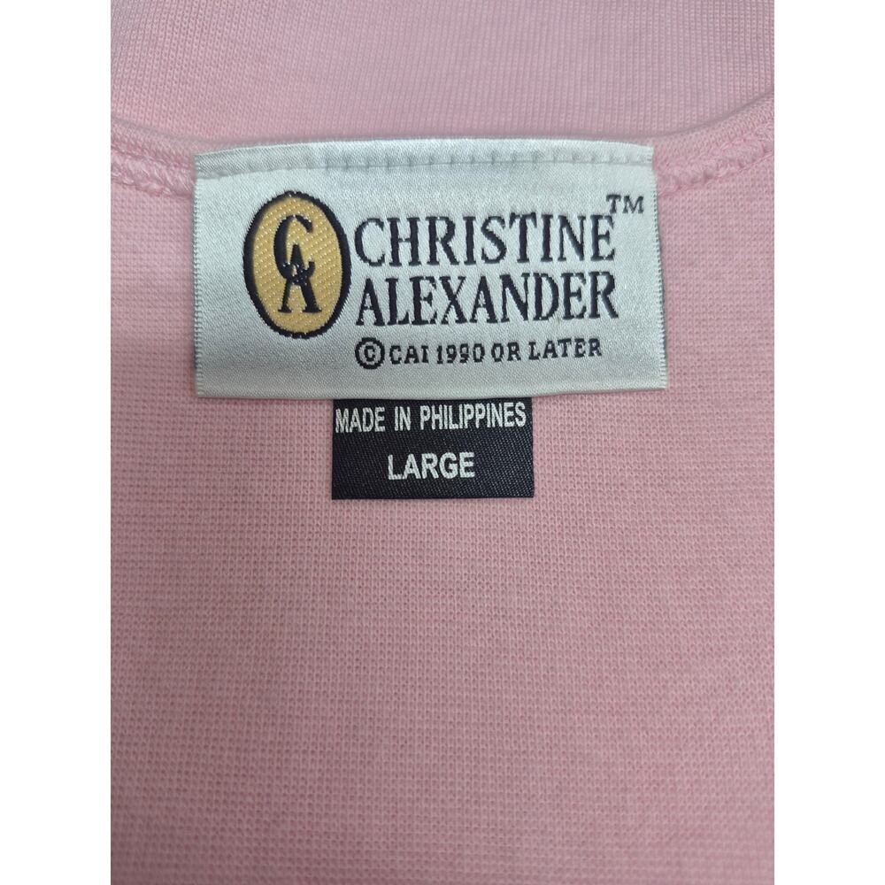 Christine Alexander Cotton/Spandex Pink Denim Jacket + Tank Rhinestones L - Picture 7 of 10